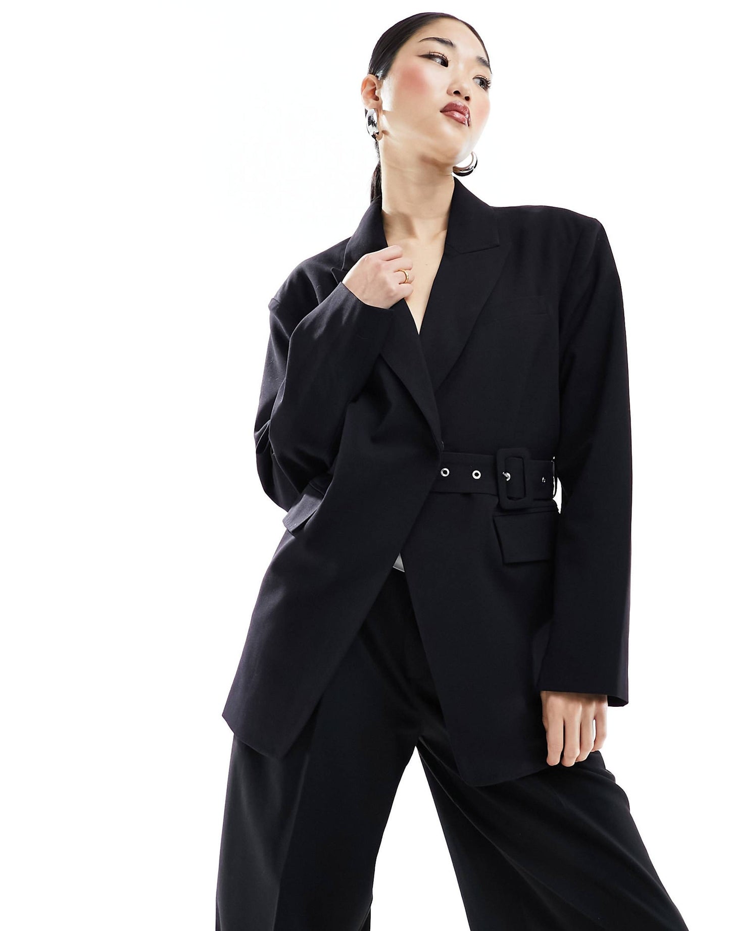 Belted Tailored Blazer