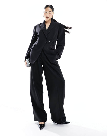 Belted Tailored Blazer