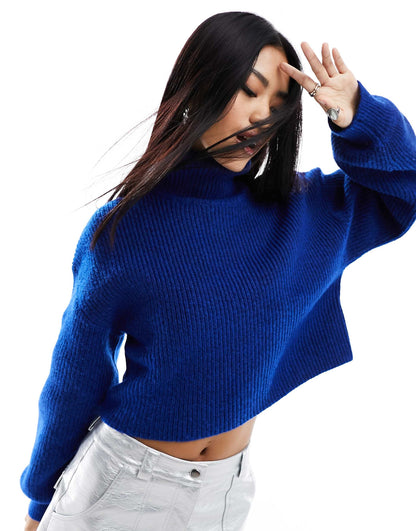 Cropped Knitted Jumper