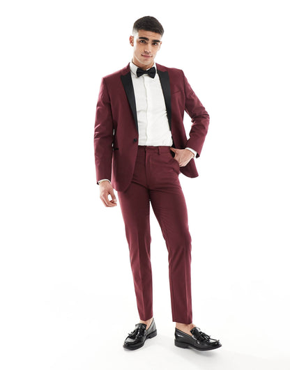 Slim Tuxedo Suit Trousers