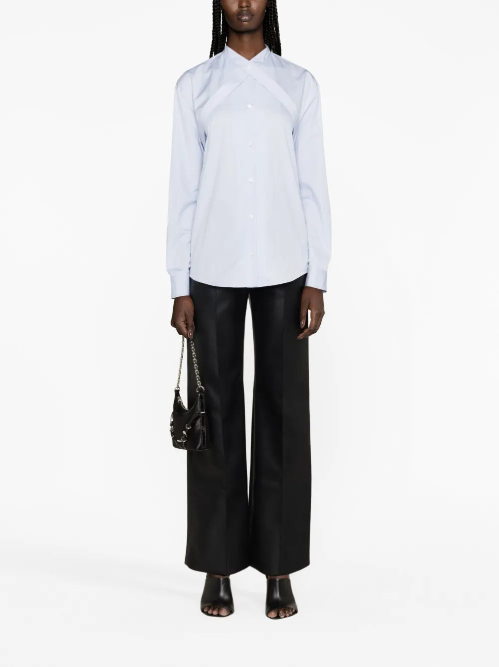 Belted Cotton-Poplin Shirt