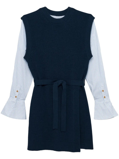 Shai Layered Mini Shirtdress
