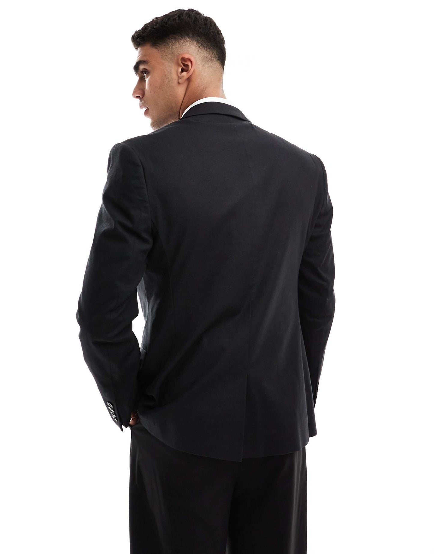 Slim Linen Mix Suit Jacket