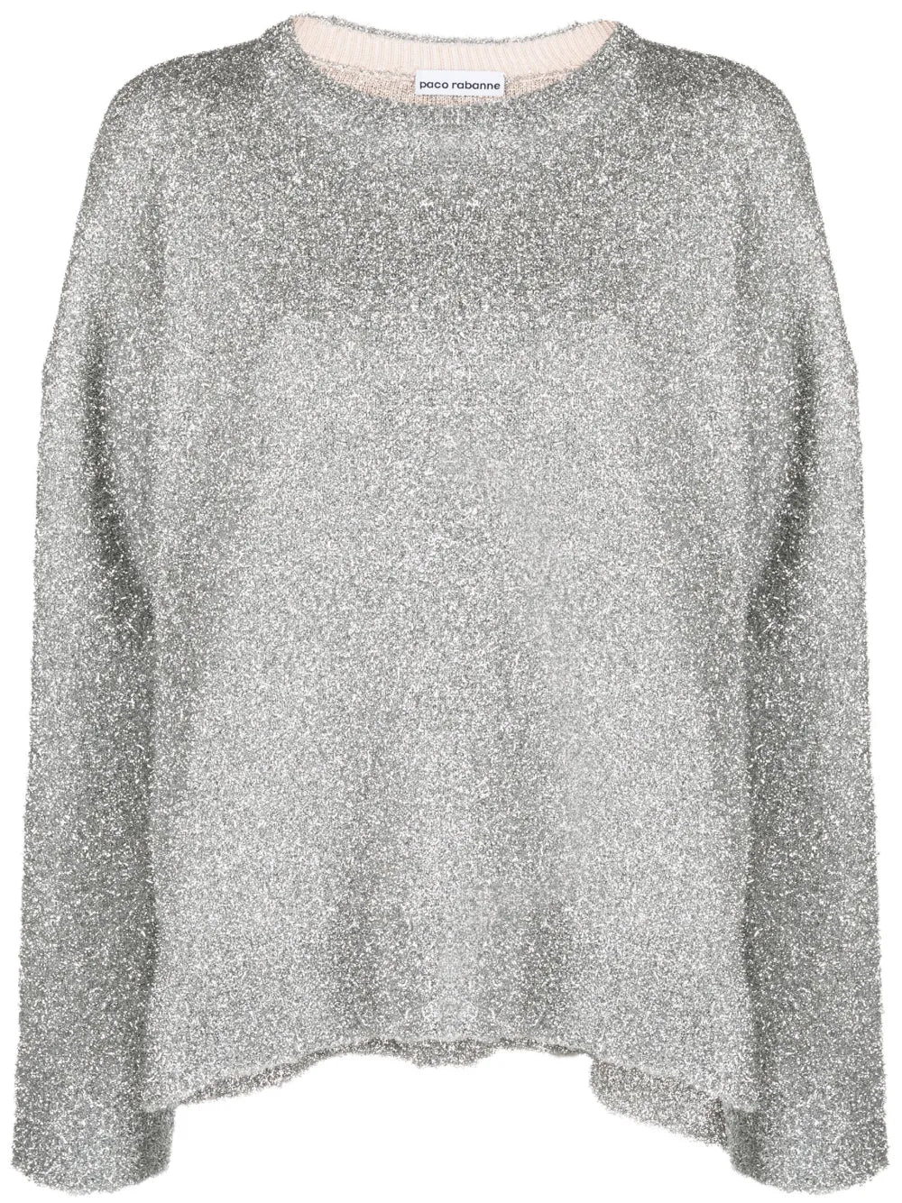 Metalized Crew-Neck Jumper
