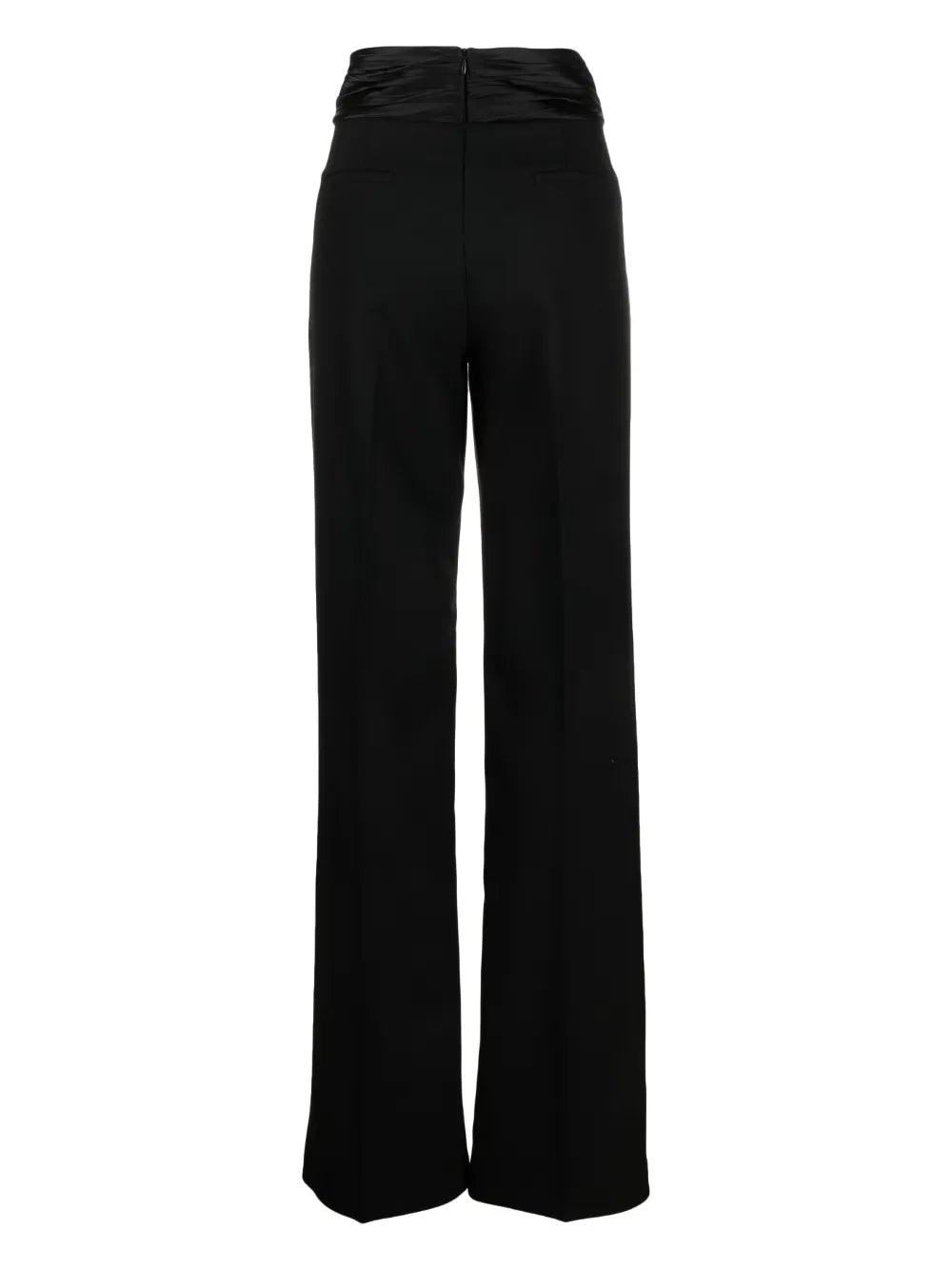 Sash-Detail Tailored Wool Trousers