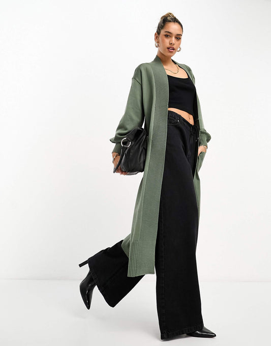 Maxi Ribbed Cardigan