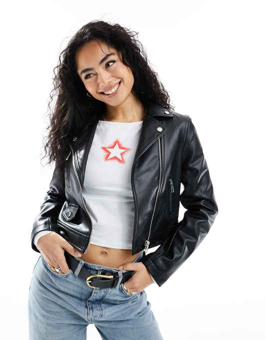 Ultimate Faux Leather Biker Jacket