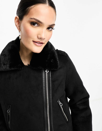 Cropped Aviator Jacket