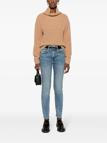 Roll-Neck Chunky-Knit Jumper