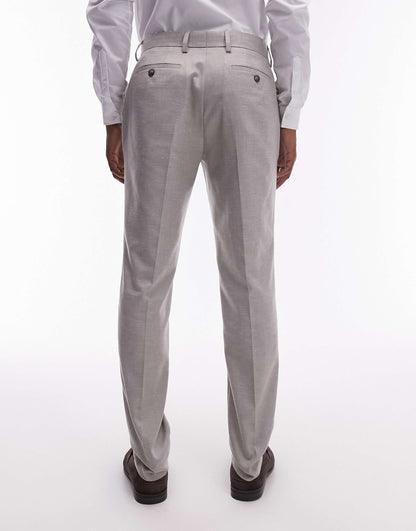Slim Linen Blend Suit Trouser