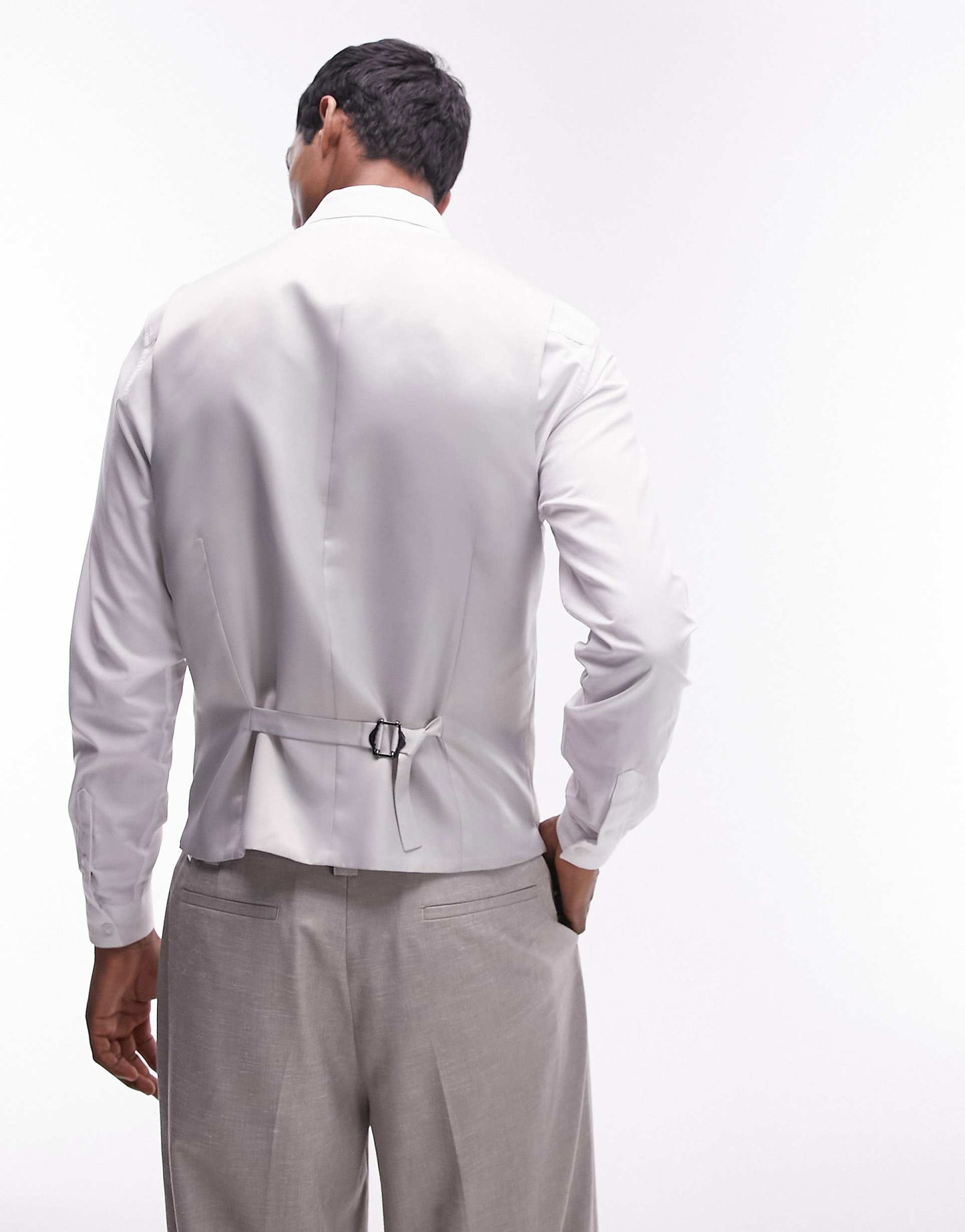 Slim Linen Blend Waistcoat