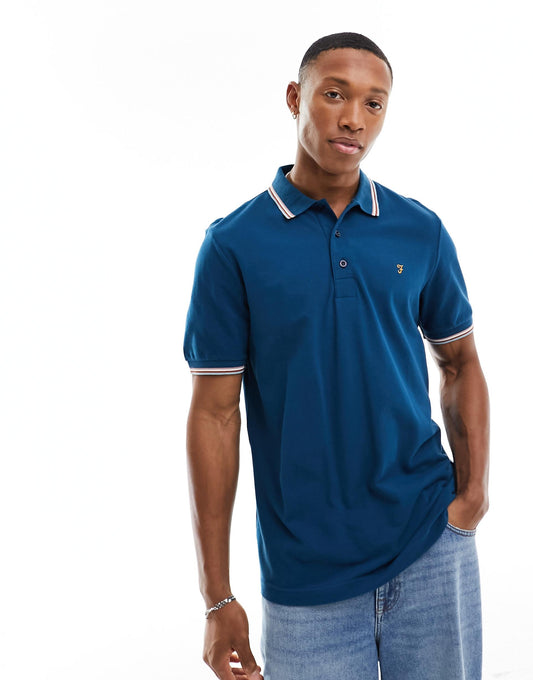 Alvin Tipped Collar Polo Shirt