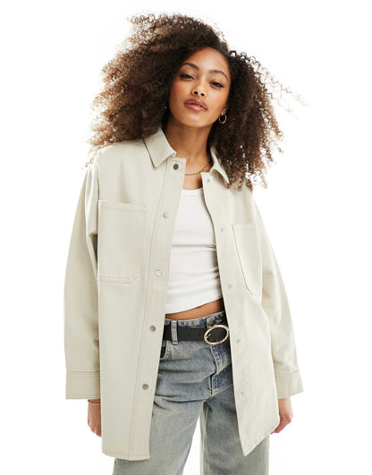 Oversized Twill Jacket