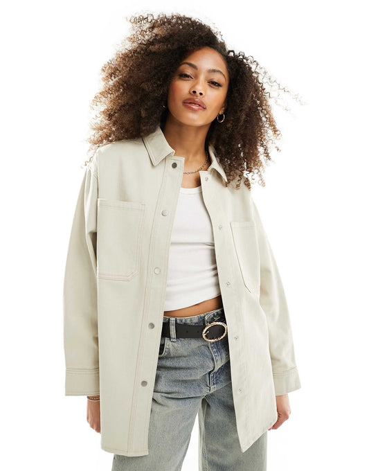 Oversized Twill Jacket