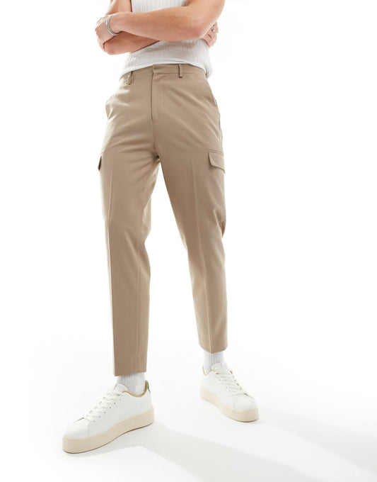 Smart Tapered Trouser With Cargo Pockets