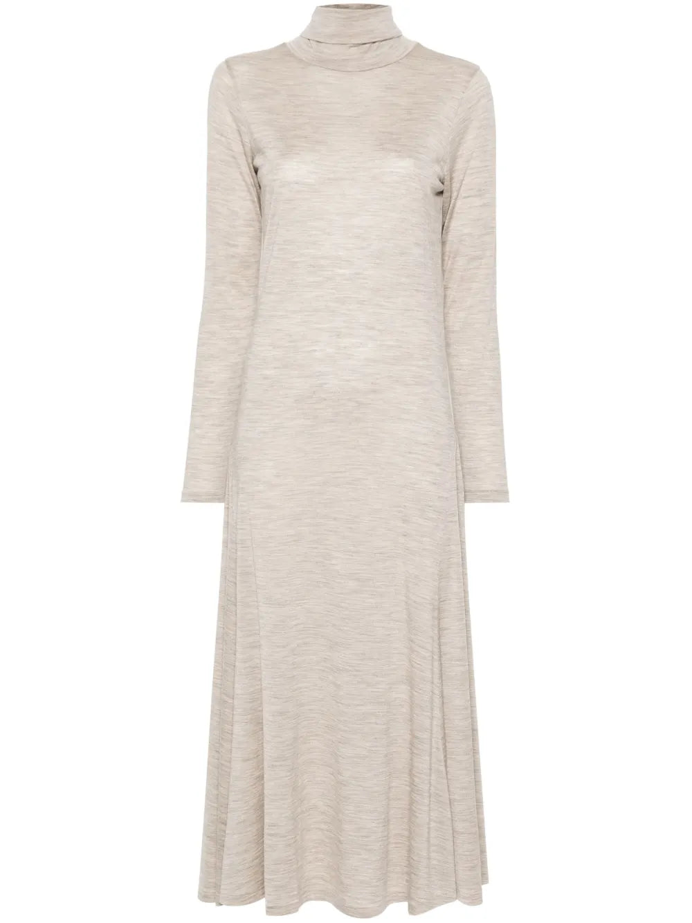 Mélange-Effect Maxi Dress