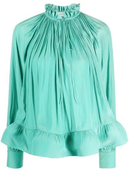 Ruffled Gathered Blouse