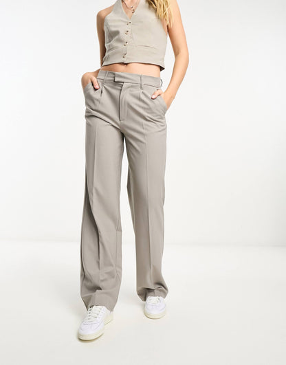 High Waisted Tailored Trousers