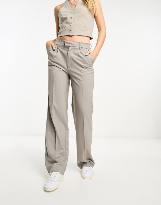High Waisted Tailored Trousers