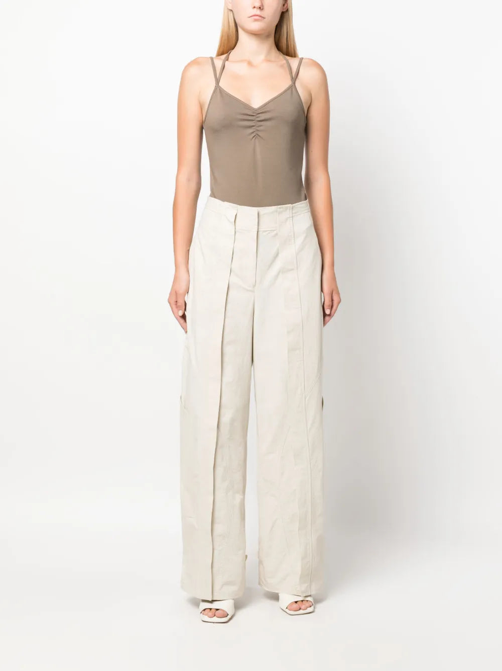 V-Neck Spaghetti-Straps Bodysuit