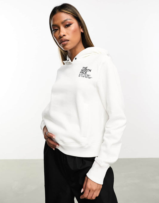 Co-Ordinated Printed Cropped Hoodie