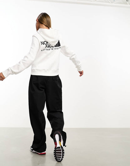 Co-Ordinated Printed Cropped Hoodie