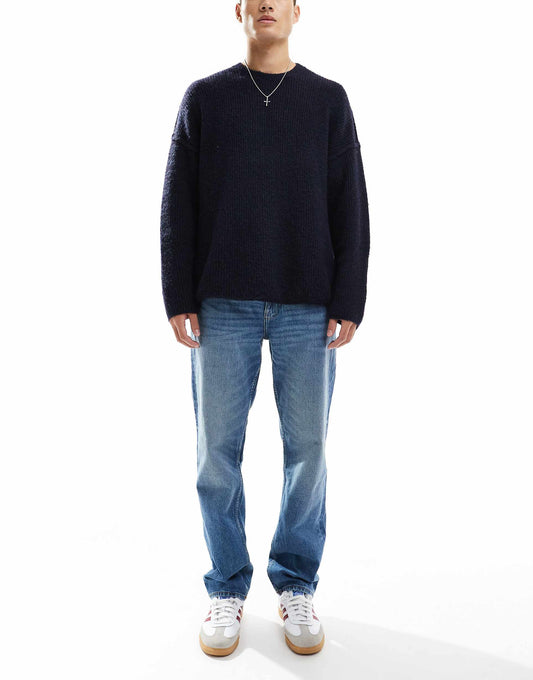 Straight Leg Jeans With Stretch