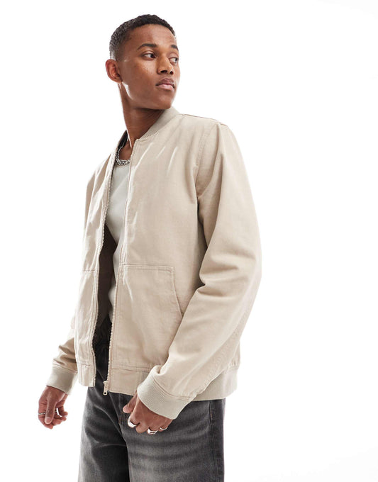 Washed Bomber Jacket