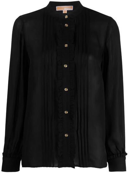 Ruffled Buttoned Shirt
