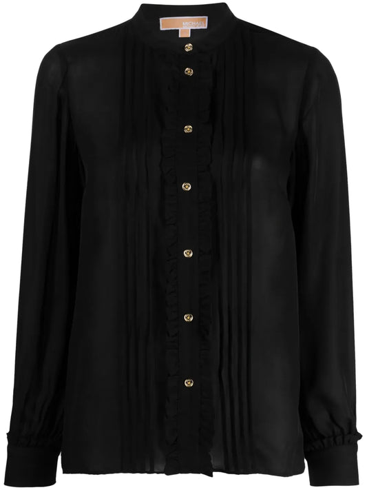 Ruffled Buttoned Shirt