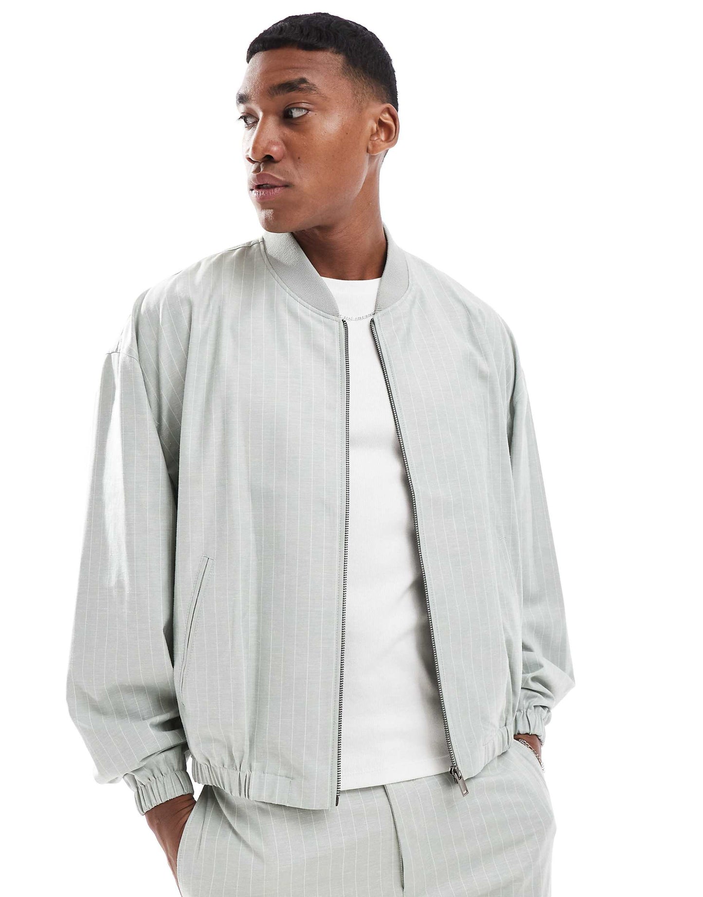 Smart Co-Ord 80S Bomber Jacket
