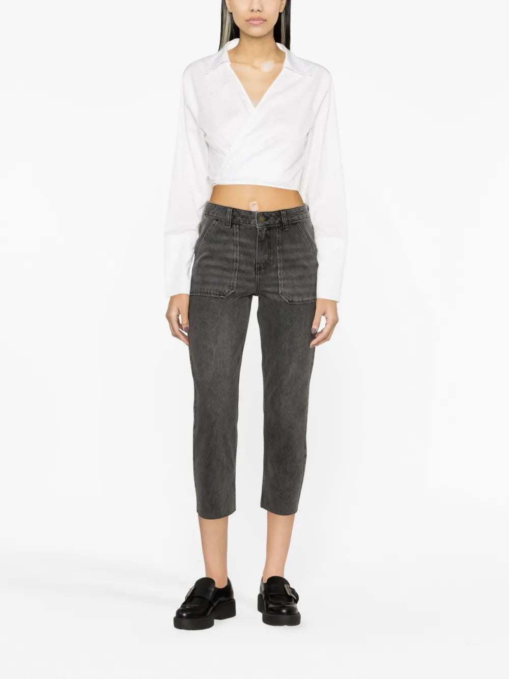 Elly Mid-Rise Straight-Leg Jeans