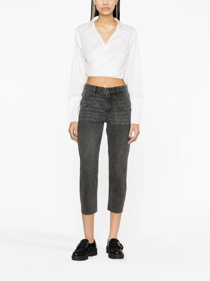 Elly Mid-Rise Straight-Leg Jeans
