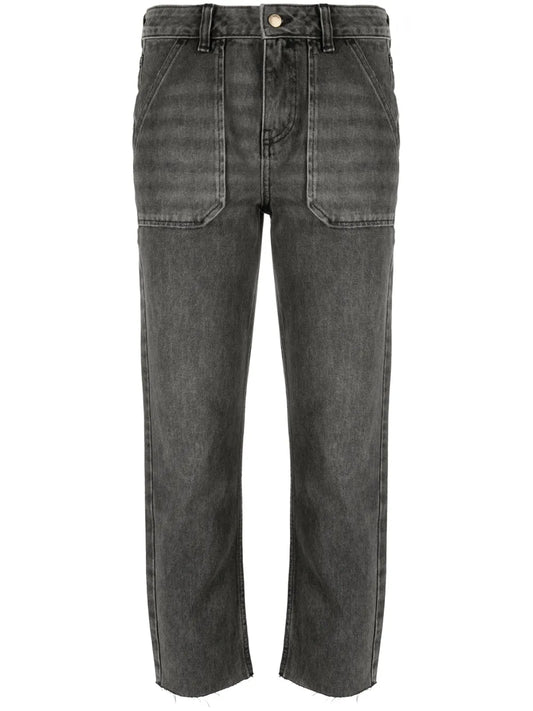 Elly Mid-Rise Straight-Leg Jeans