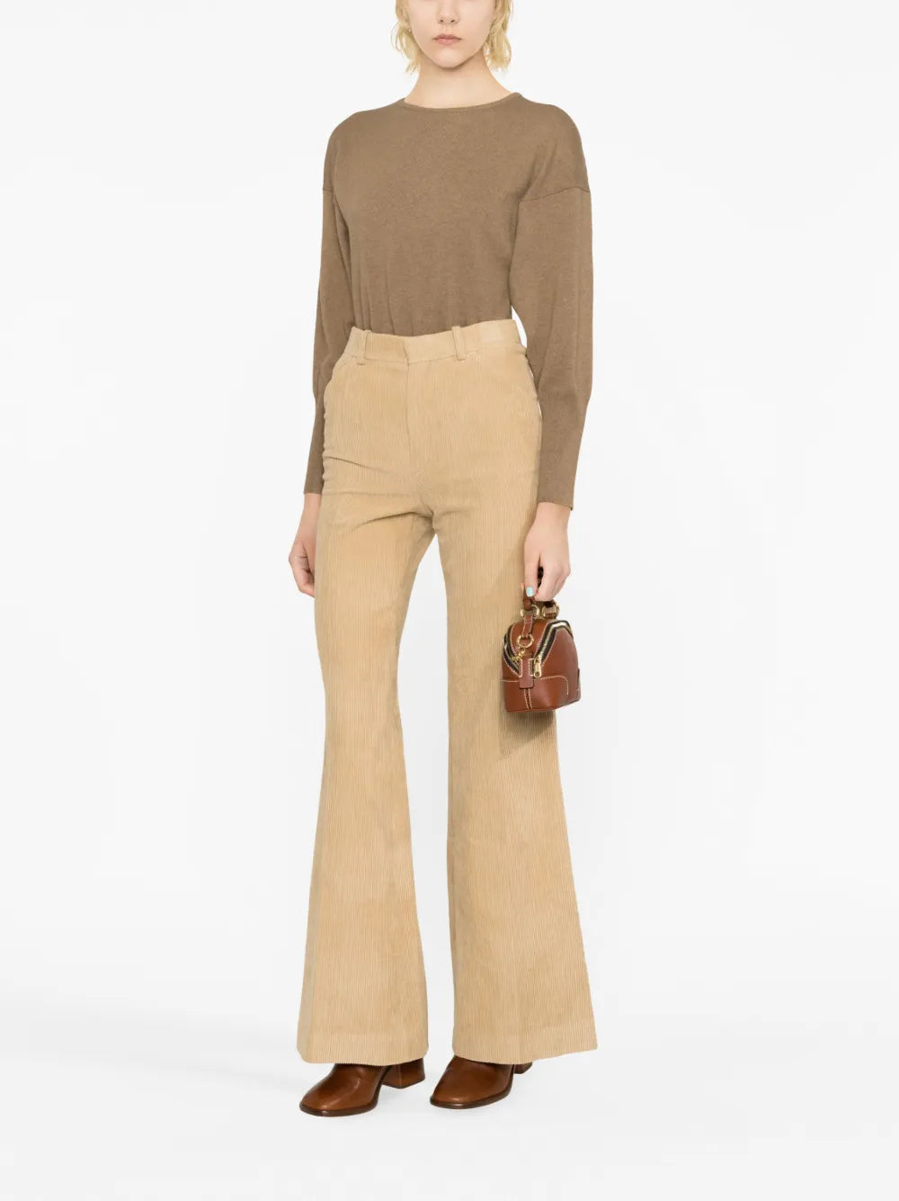 Fitted-Cuffs Sweater
