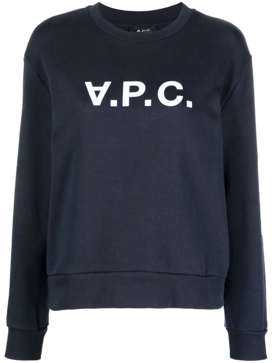 Vpc Logo-Print Cotton Sweatshirt