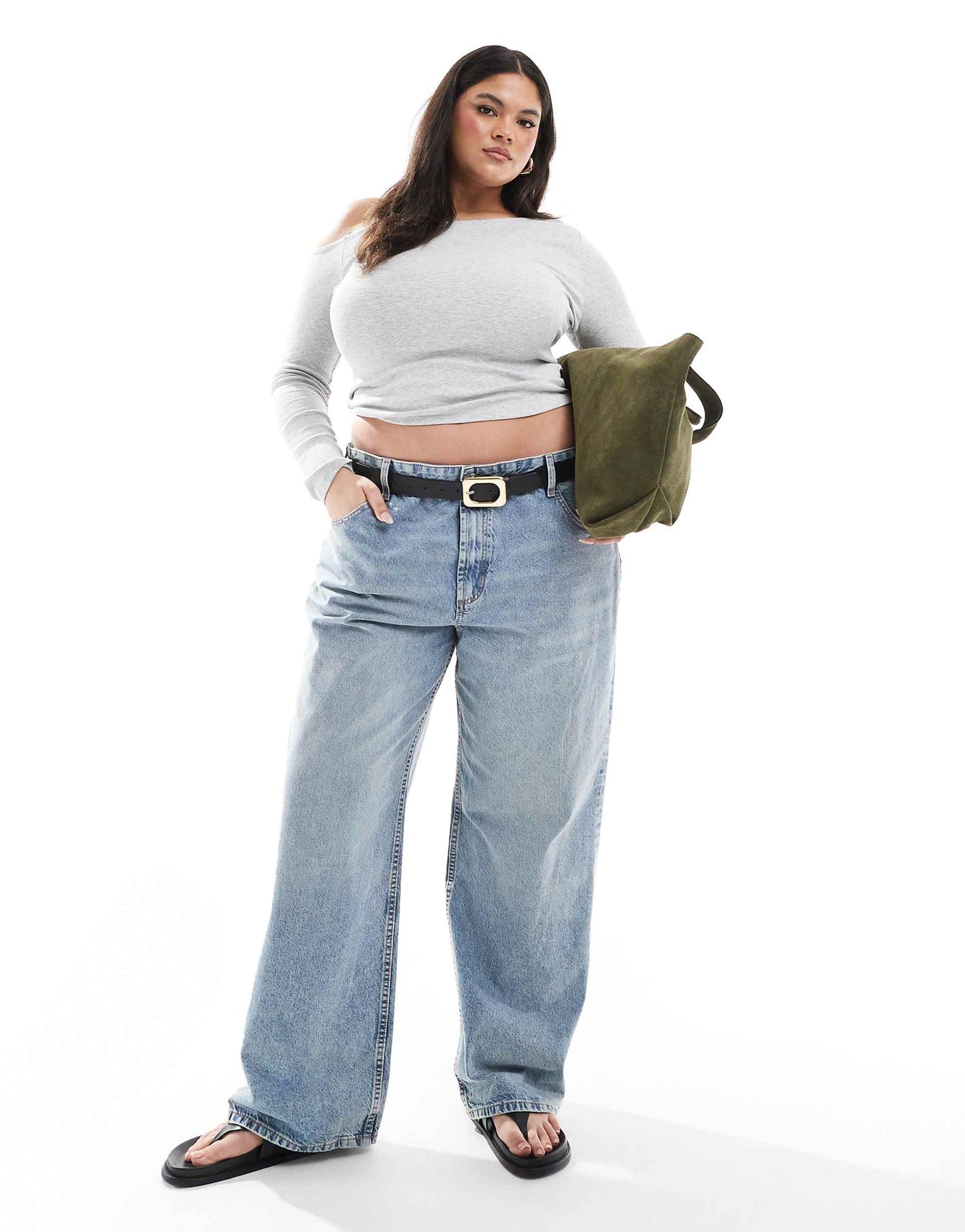 Curve  Baggy  Jeans