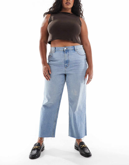 Curve Cropped Comfort Stretch Straight Leg Jean