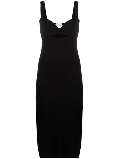 Cut-Out Knitted Midi Dress