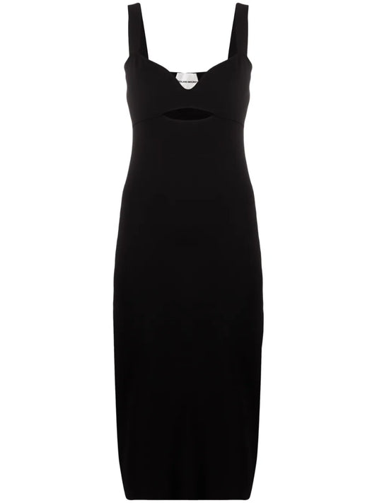 Cut-Out Knitted Midi Dress