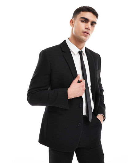 Slim Fit Wool Mix Suit Jacket