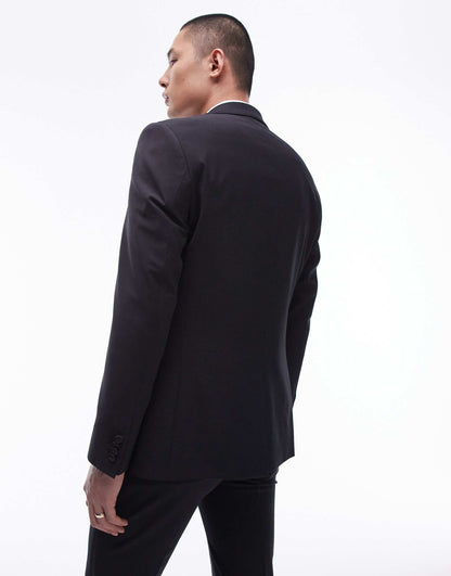 Skinny Premium Wool Rich Tux Jacket