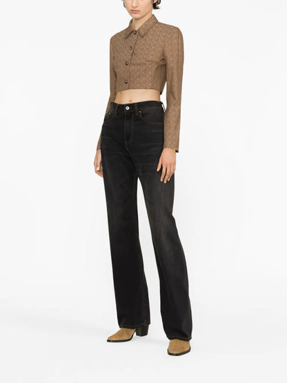 Moon Diamant Jacquard Cropped Jacket