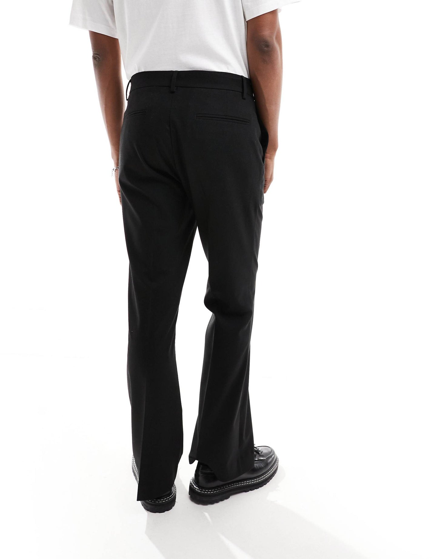 High Waist Flare Suit Trousers