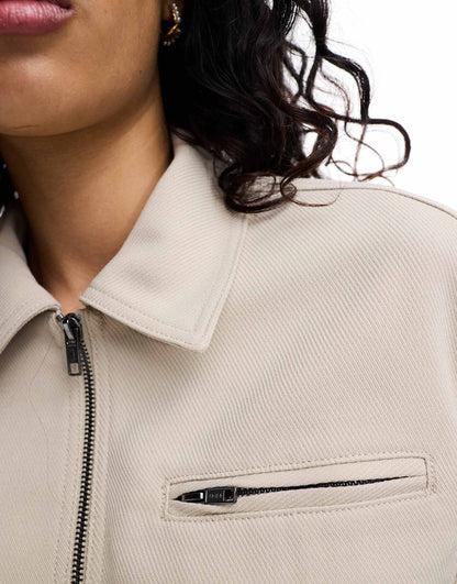 Tailored Top Collar Harrington Jacket
