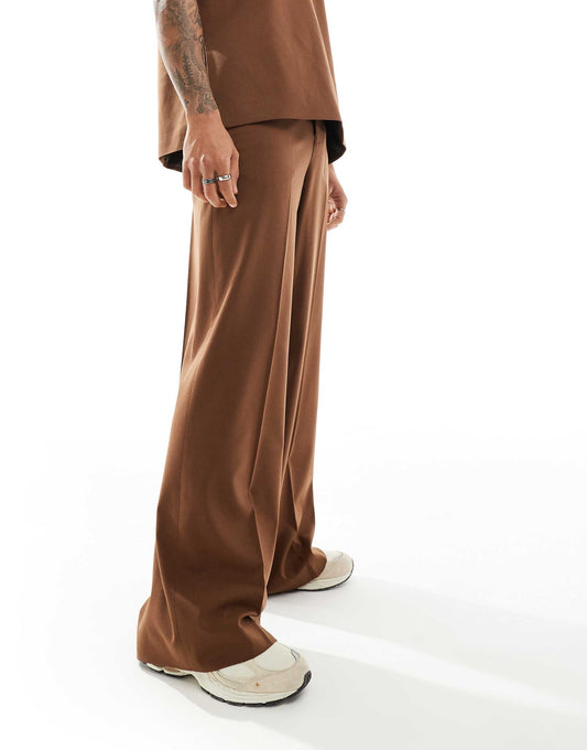 Loose Leg Suit Trousers