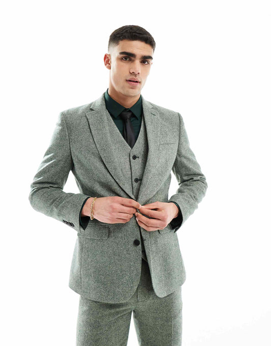 Slim Fit Wool Mix Suit Jacket