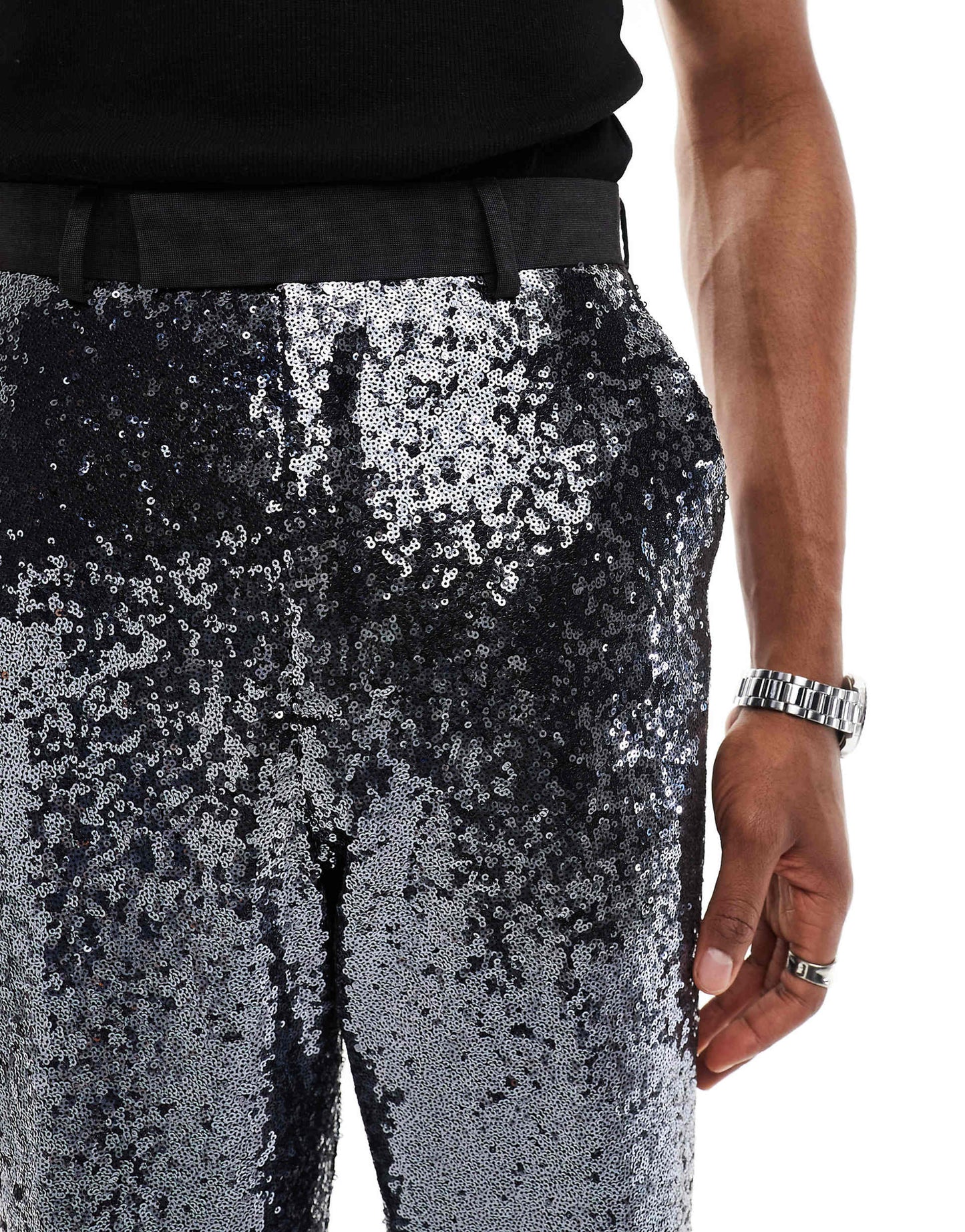 High Waisted Wide Suit Trouser