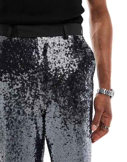 High Waisted Wide Suit Trouser