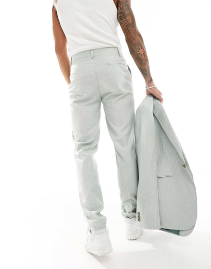 Slim Linen Mix Suit Trouser